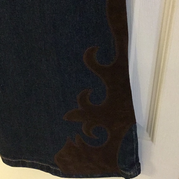 bebe Jeans Embellished w/ Faux Suede - Picture 6 of 8